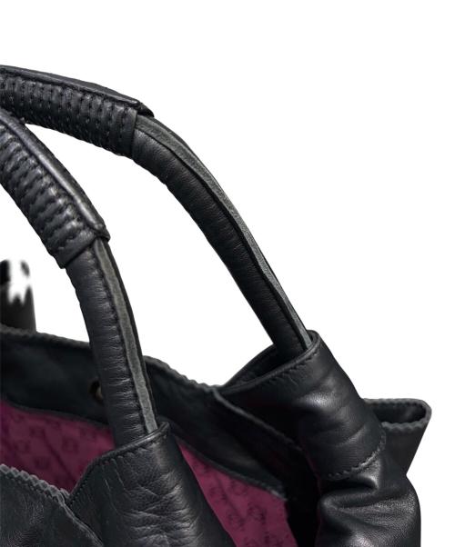 LOEWE（ロエベ）LOEWE (ロエベ) ナッパアイレ アナグラムハンドバッグ ブラックの古着・服飾アイテム
