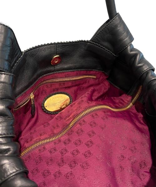 LOEWE（ロエベ）LOEWE (ロエベ) ナッパアイレ アナグラムハンドバッグ ブラックの古着・服飾アイテム