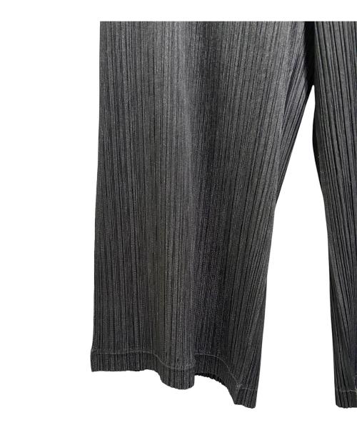 PLEATS PLEASE（プリーツプリーズ）PLEATS PLEASE (プリーツプリーズ) プリーツクロップドパンツ ブラック サイズ:3の古着・服飾アイテム