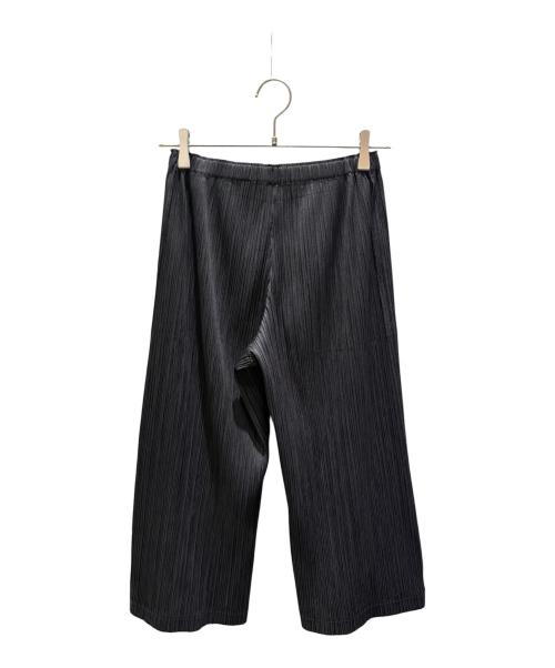 PLEATS PLEASE（プリーツプリーズ）PLEATS PLEASE (プリーツプリーズ) プリーツクロップドパンツ ブラック サイズ:3の古着・服飾アイテム