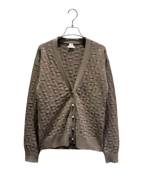 HERMES（エルメス）HERMES (エルメス) メドールモチーフカーディガン ブラウン サイズ:38の古着・服飾アイテム