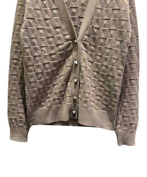 HERMES（エルメス）HERMES (エルメス) メドールモチーフカーディガン ブラウン サイズ:38の古着・服飾アイテム