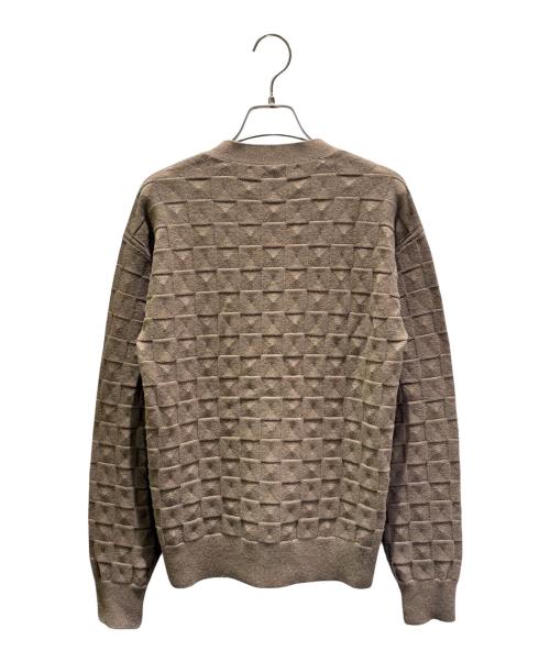 HERMES（エルメス）HERMES (エルメス) メドールモチーフカーディガン ブラウン サイズ:38の古着・服飾アイテム