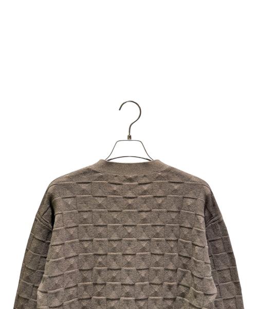 HERMES（エルメス）HERMES (エルメス) メドールモチーフカーディガン ブラウン サイズ:38の古着・服飾アイテム