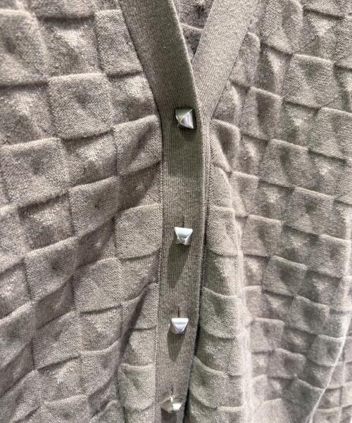 HERMES（エルメス）HERMES (エルメス) メドールモチーフカーディガン ブラウン サイズ:38の古着・服飾アイテム