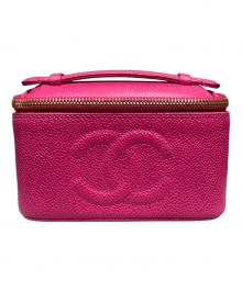 CHANEL（シャネル）の古着「バニティミニポーチ」｜ショッキングピンク