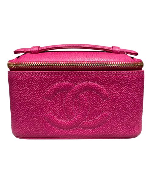 CHANEL（シャネル）CHANEL (シャネル) バニティミニポーチ ショッキングピンクの古着・服飾アイテム