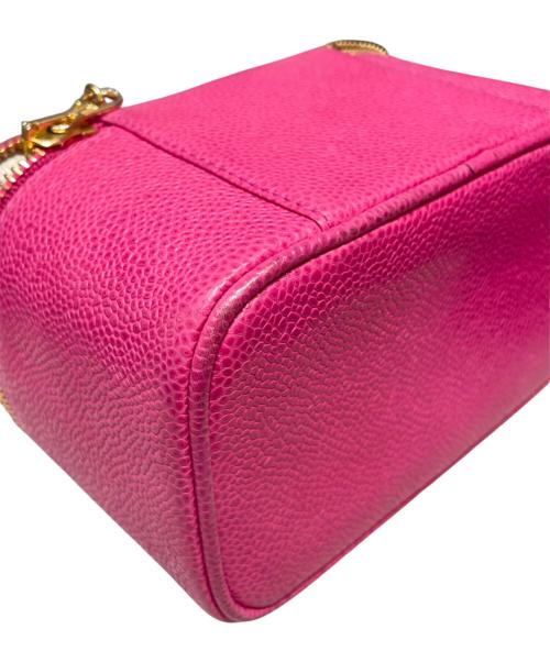CHANEL（シャネル）CHANEL (シャネル) バニティミニポーチ ショッキングピンクの古着・服飾アイテム