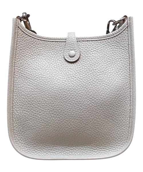 HERMES（エルメス）HERMES (エルメス) ショルダーバッグ/エブリン/TPM/シルバー金具 グレー系×シルバー金具の古着・服飾アイテム