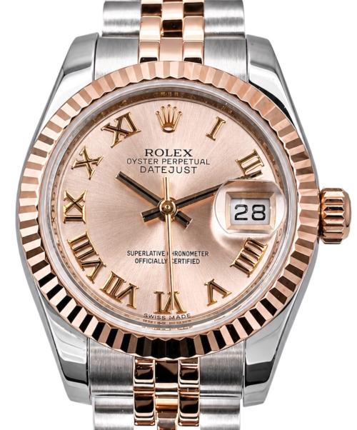 ROLEX（ロレックス）ROLEX (ロレックス) Datejust/デイトジャスト/Ref:179171/ピンク文字盤/エバーローズゴールド ピンク文字盤 サイズ:26mmの古着・服飾アイテム