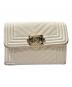 CHANEL（シャネル）の古着「ボーイシャネル スモールフラップウォレット」｜ホワイト