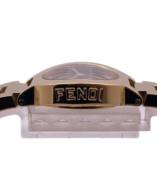 FENDI（フェンディ）FENDI (フェンディ) ゴールド・ステラ　1Pダイヤモンド腕時計 ブラックの古着・服飾アイテム