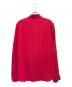Saint Laurent Paris (サンローランパリ) ドット柄シルク長袖シャツ レッド サイズ:38：25000円
