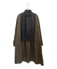sacai（サカイ）の古着「Cotton Gabardine Coat」｜ネイビー×カーキ