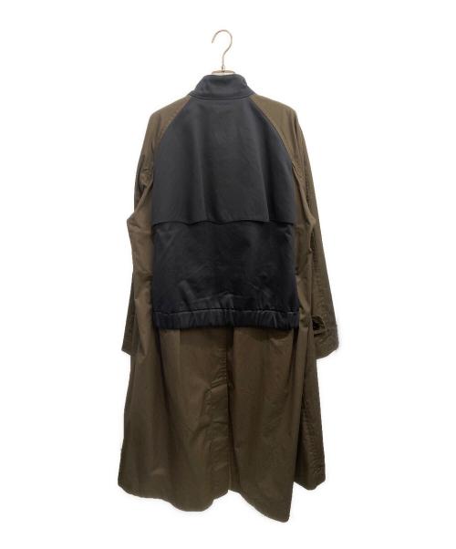 sacai（サカイ）sacai (サカイ) Cotton Gabardine Coat ネイビー×カーキ サイズ:2の古着・服飾アイテム