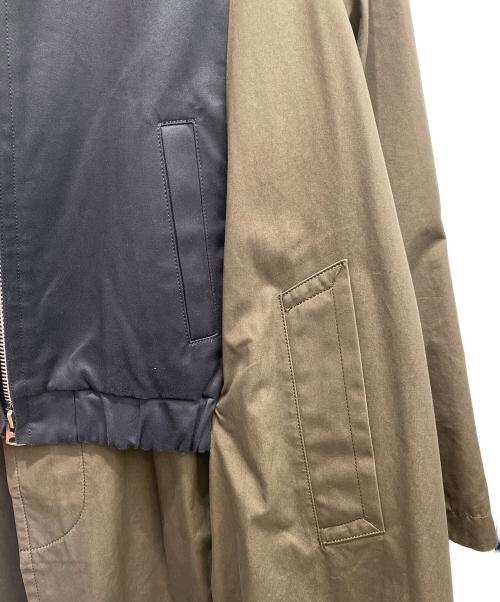 sacai（サカイ）sacai (サカイ) Cotton Gabardine Coat ネイビー×カーキ サイズ:2の古着・服飾アイテム