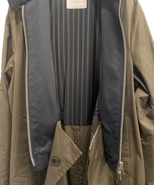 sacai（サカイ）sacai (サカイ) Cotton Gabardine Coat ネイビー×カーキ サイズ:2の古着・服飾アイテム