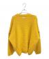 GUCCI (グッチ) V-neck cable-knit wool jumper/Vネックケーブルニットウールジャンパー イエロー サイズ:S：35000円