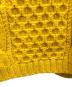 中古・古着 GUCCI (グッチ) V-neck cable-knit wool jumper/Vネックケーブルニットウールジャンパー イエロー サイズ:S：35000円