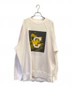 UNDERCOVERアンダーカバー）の古着「Punk Graphic Print Reversible Sweatshirt」｜ホワイト