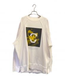 UNDERCOVER（アンダーカバー）の古着「Punk Graphic Print Reversible Sweatshirt」｜ホワイト