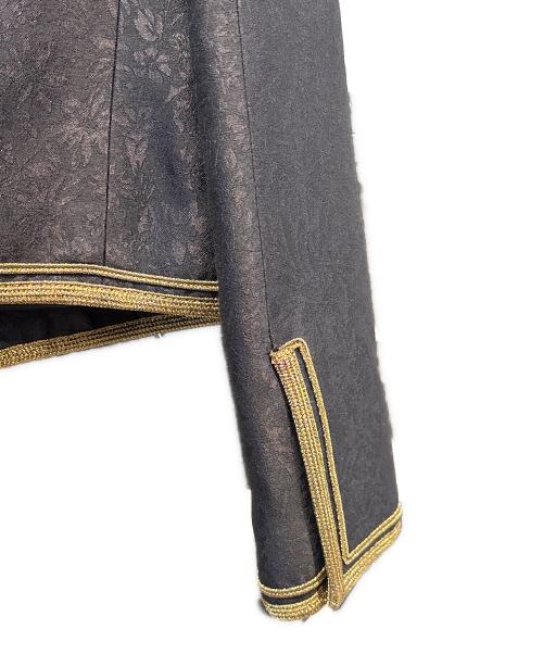 Saint Laurent Paris（サンローランパリ）Saint Laurent Paris (サンローランパリ) 20SS フラワージャガード ナポレオンジャケット ブラック サイズ:44の古着・服飾アイテム