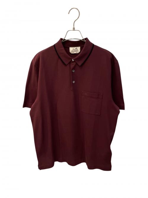 HERMES（エルメス）HERMES (エルメス) ポロシャツ ブラウン サイズ:Ｌ 未使用品の古着・服飾アイテム