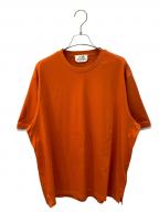 HERMESエルメス）の古着「リブ切替カットソー」｜オレンジ