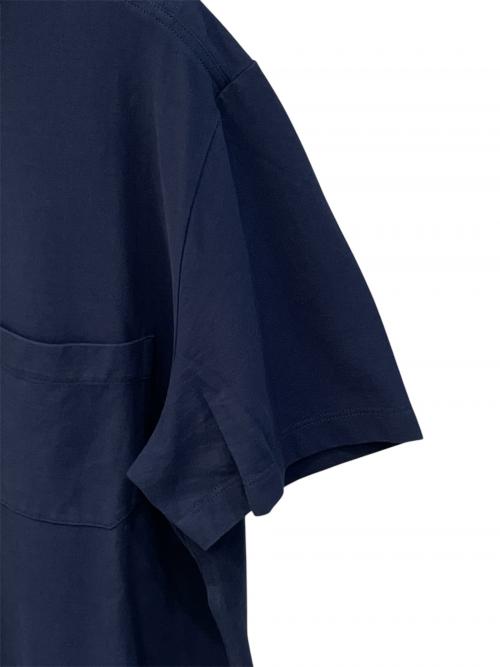 HERMES（エルメス）HERMES (エルメス) ポケットTシャツ ネイビー サイズ:Ｌの古着・服飾アイテム