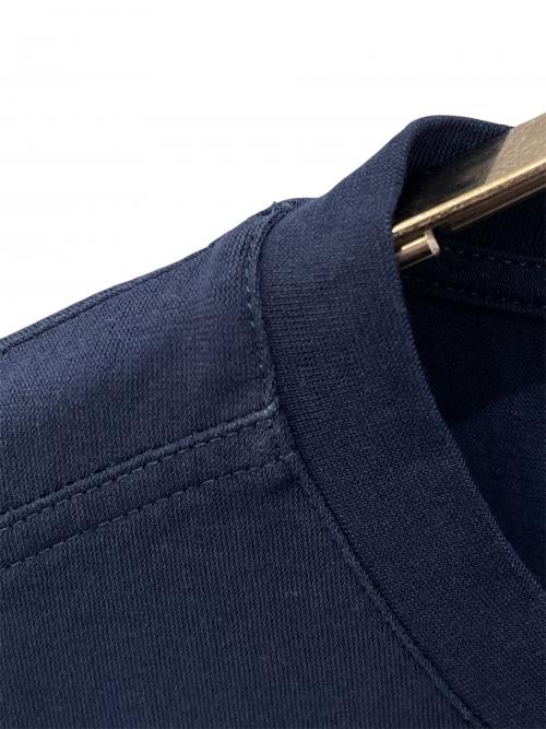 HERMES（エルメス）HERMES (エルメス) ポケットTシャツ ネイビー サイズ:Ｌの古着・服飾アイテム