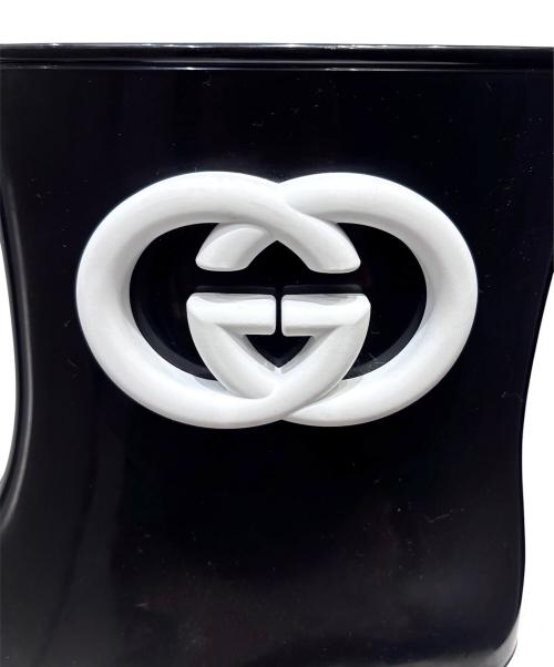 GUCCI（グッチ）GUCCI (グッチ) レインシューズ ブラック サイズ:38の古着・服飾アイテム