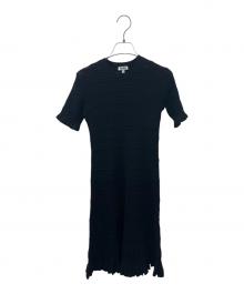 KENZO（ケンゾー）の古着「ショートスリーブ フレアドレス」｜ブラック