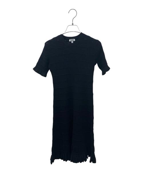 KENZO（ケンゾー）KENZO (ケンゾー) ショートスリーブ フレアドレス ブラック サイズ:ｓの古着・服飾アイテム