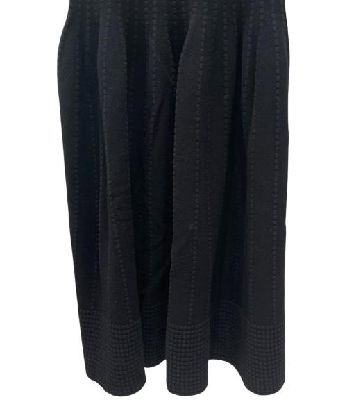 DRAWER（ドゥロワー）DRAWER (ドゥロワー) 16Gブラックニットワンピース ブラック サイズ:１の古着・服飾アイテム