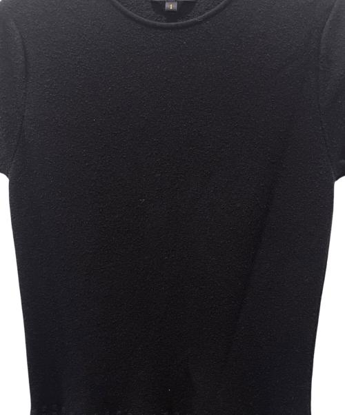 DRAWER（ドゥロワー）DRAWER (ドゥロワー) 16Gブラックニットワンピース ブラック サイズ:１の古着・服飾アイテム