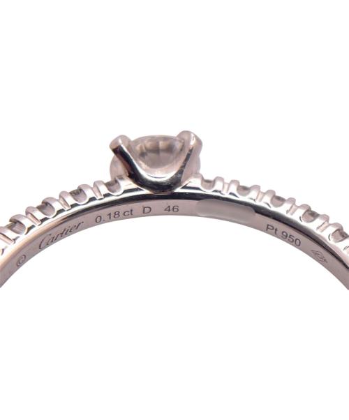 Cartier（カルティエ）Cartier (カルティエ) ダイヤモンド ソリテール リング サイズ:46の古着・服飾アイテム