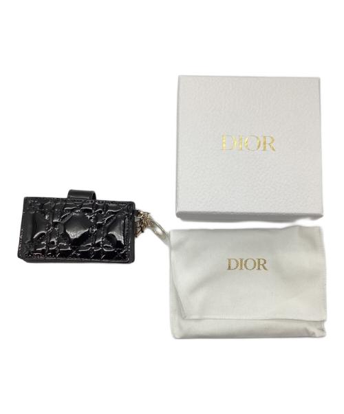 Christian Dior（クリスチャン ディオール）Christian Dior (クリスチャン ディオール) レディ ディオール ジャスミン カナージュ カードホルダー ブラックの古着・服飾アイテム