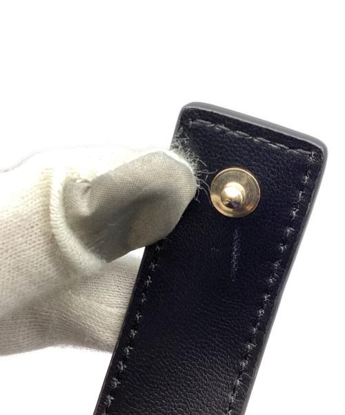 Christian Dior（クリスチャン ディオール）Christian Dior (クリスチャン ディオール) レディ ディオール ジャスミン カナージュ カードホルダー ブラックの古着・服飾アイテム