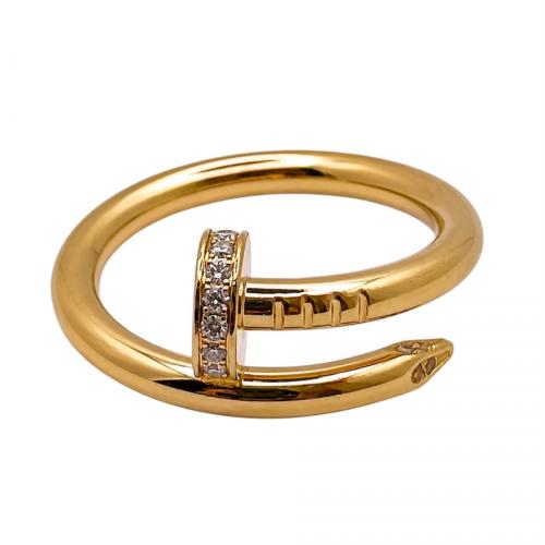 Cartier（カルティエ）Cartier (カルティエ) JUSTE UN CLOU/ジュストアンクルリング/ダイヤモンド/K18/ジュエリー サイズ:55(14-15号)の古着・服飾アイテム