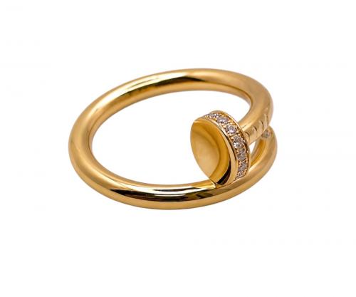 Cartier（カルティエ）Cartier (カルティエ) JUSTE UN CLOU/ジュストアンクルリング/ダイヤモンド/K18/ジュエリー サイズ:55(14-15号)の古着・服飾アイテム