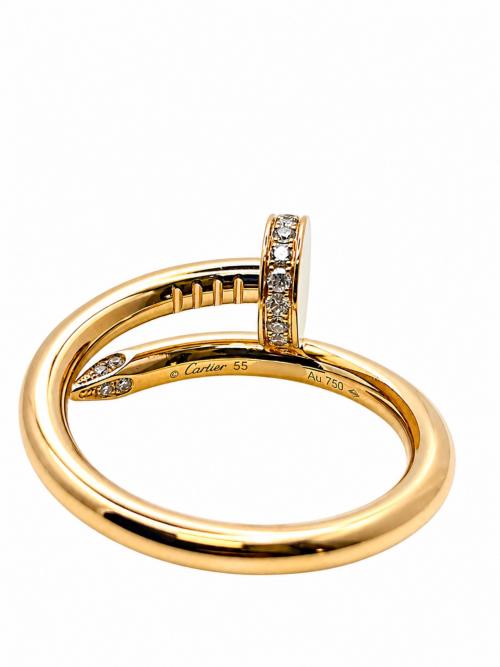 Cartier（カルティエ）Cartier (カルティエ) JUSTE UN CLOU/ジュストアンクルリング/ダイヤモンド/K18/ジュエリー サイズ:55(14-15号)の古着・服飾アイテム