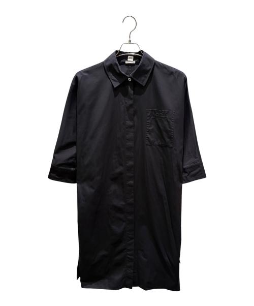 HERMES（エルメス）HERMES (エルメス) ウエストマークシャツワンピース ブラック サイズ:36の古着・服飾アイテム