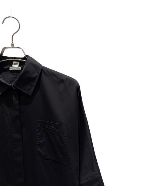HERMES（エルメス）HERMES (エルメス) ウエストマークシャツワンピース ブラック サイズ:36の古着・服飾アイテム