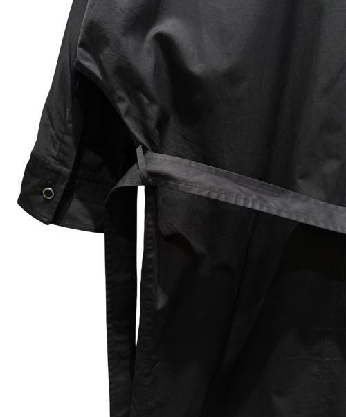 HERMES（エルメス）HERMES (エルメス) ウエストマークシャツワンピース ブラック サイズ:36の古着・服飾アイテム