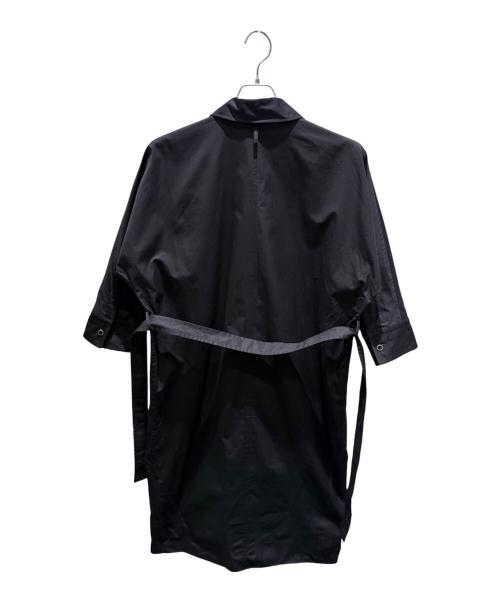 HERMES（エルメス）HERMES (エルメス) ウエストマークシャツワンピース ブラック サイズ:36の古着・服飾アイテム