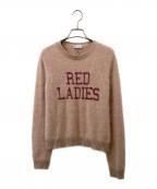 RED VALENTINOレッドヴァレンティノ）の古着「アンゴラロゴニット」｜ピンク