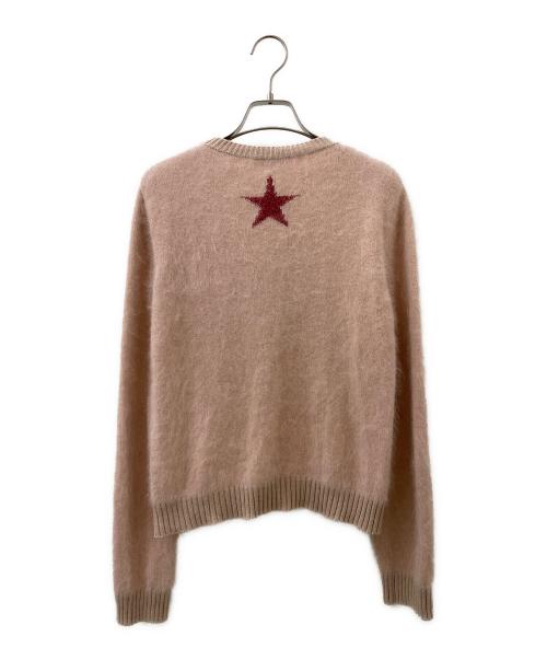 RED VALENTINO（レッドヴァレンティノ）RED VALENTINO (レッドヴァレンティノ) アンゴラロゴニット ピンク サイズ:Sの古着・服飾アイテム