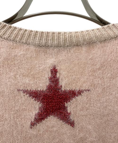 RED VALENTINO（レッドヴァレンティノ）RED VALENTINO (レッドヴァレンティノ) アンゴラロゴニット ピンク サイズ:Sの古着・服飾アイテム