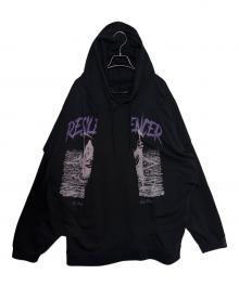 RAF SIMONS（ラフシモンズ）の古着「オーバーサイズドッキングパーカー」｜ブラック