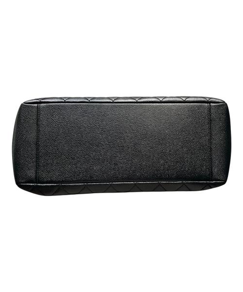CHANEL（シャネル）CHANEL (シャネル) ココマークチェーントートバッグ/マトラッセ/GST/キャビアスキン/ゴールド金具 ブラックの古着・服飾アイテム